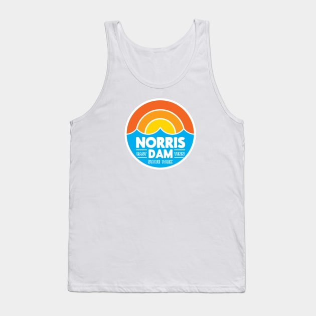 Norris Dam Sunset Design Tank Top by jepegdesign